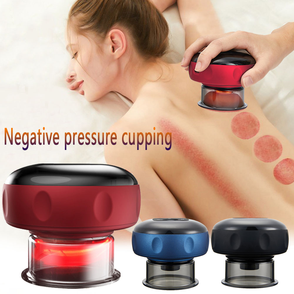 Heated suction cup for relieving muscle tension 