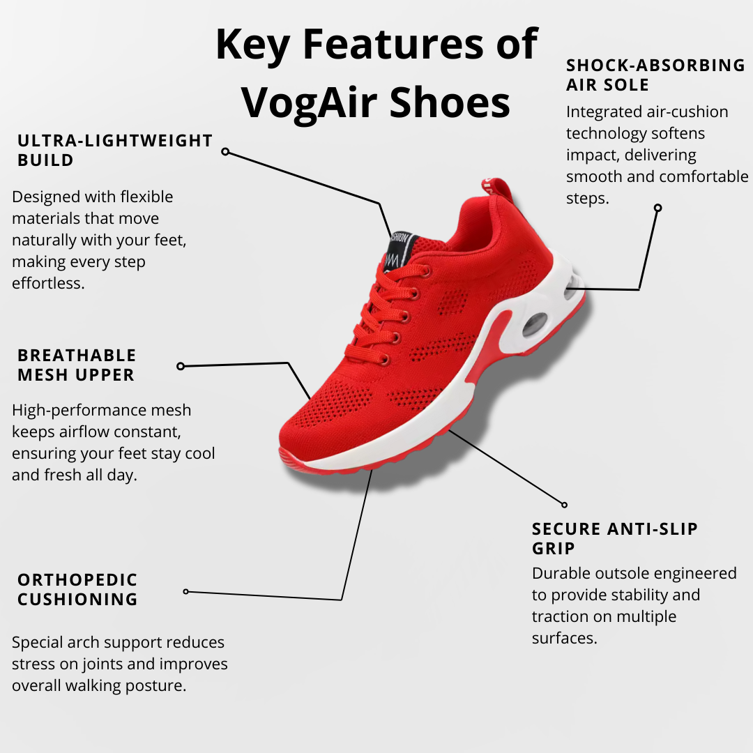 VogAir – Baskets légères à semelle orthopédique